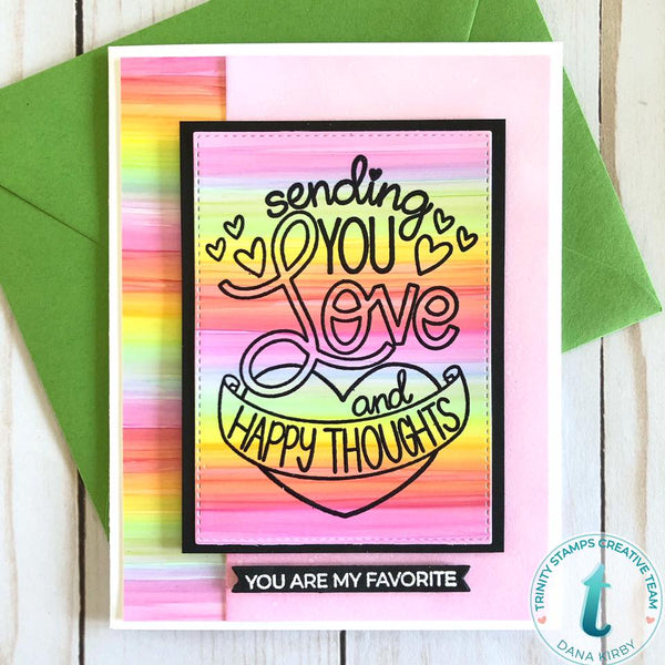 Love and Happy Thoughts - Clear Stamp