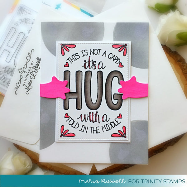 Folded Hug - Clear Stamp