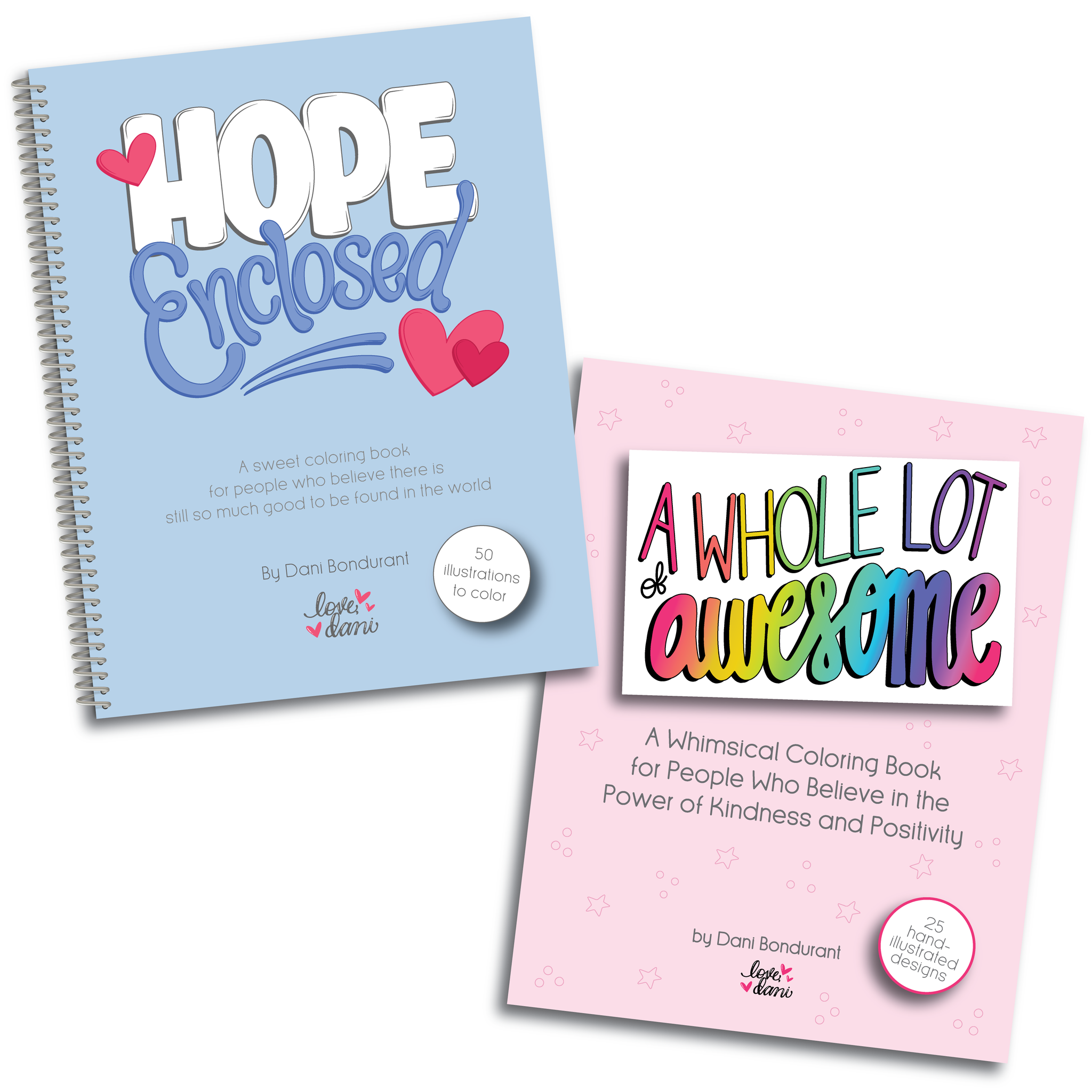 Coloring Book Bundle - A Whole Lot of Awesome AND Hope Enclosed