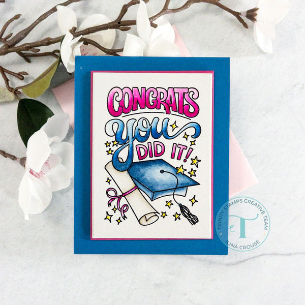 You Did It, Grad - Clear Stamp