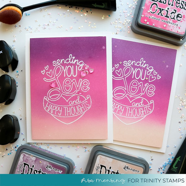 Love and Happy Thoughts - Clear Stamp