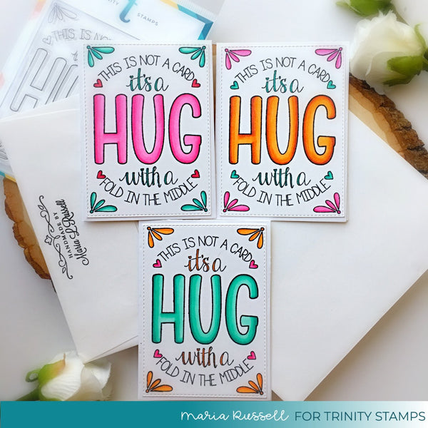 Folded Hug - Clear Stamp