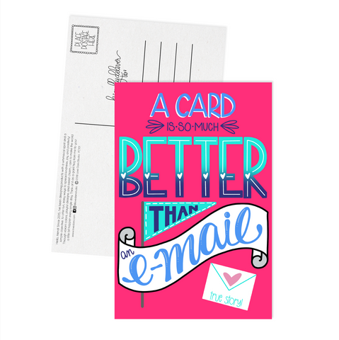A Card is So Much Better Than an Email - Postcard