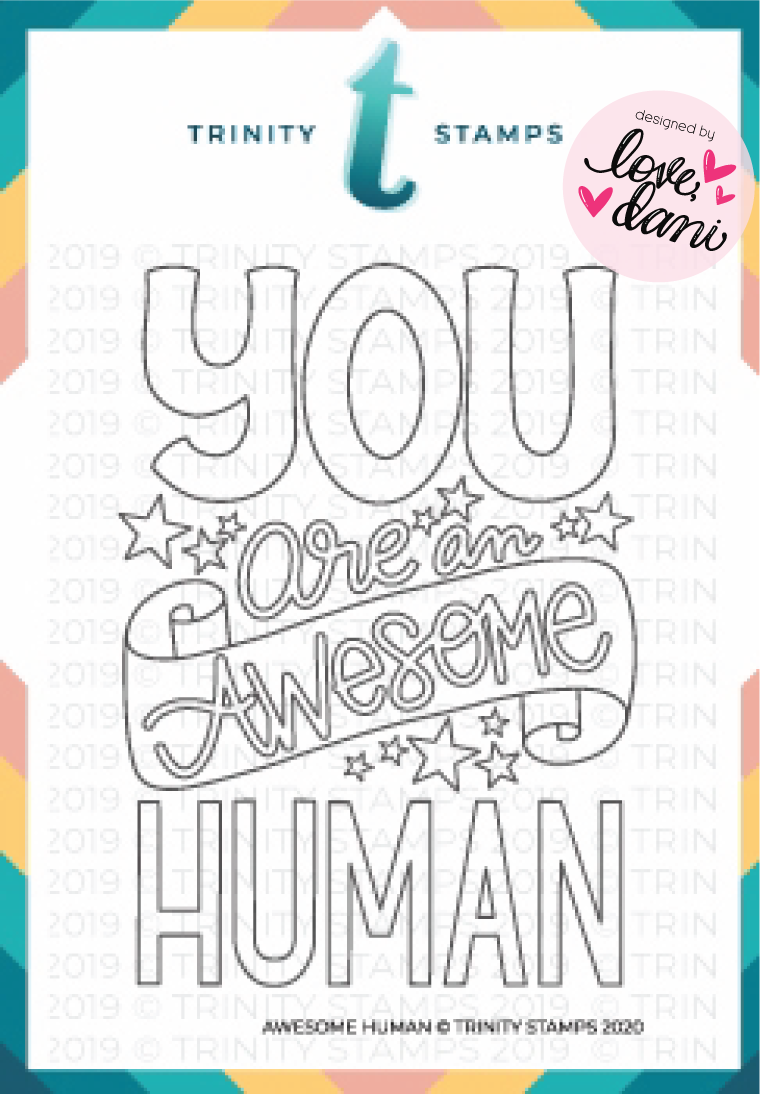 Awesome Human - Clear Stamp