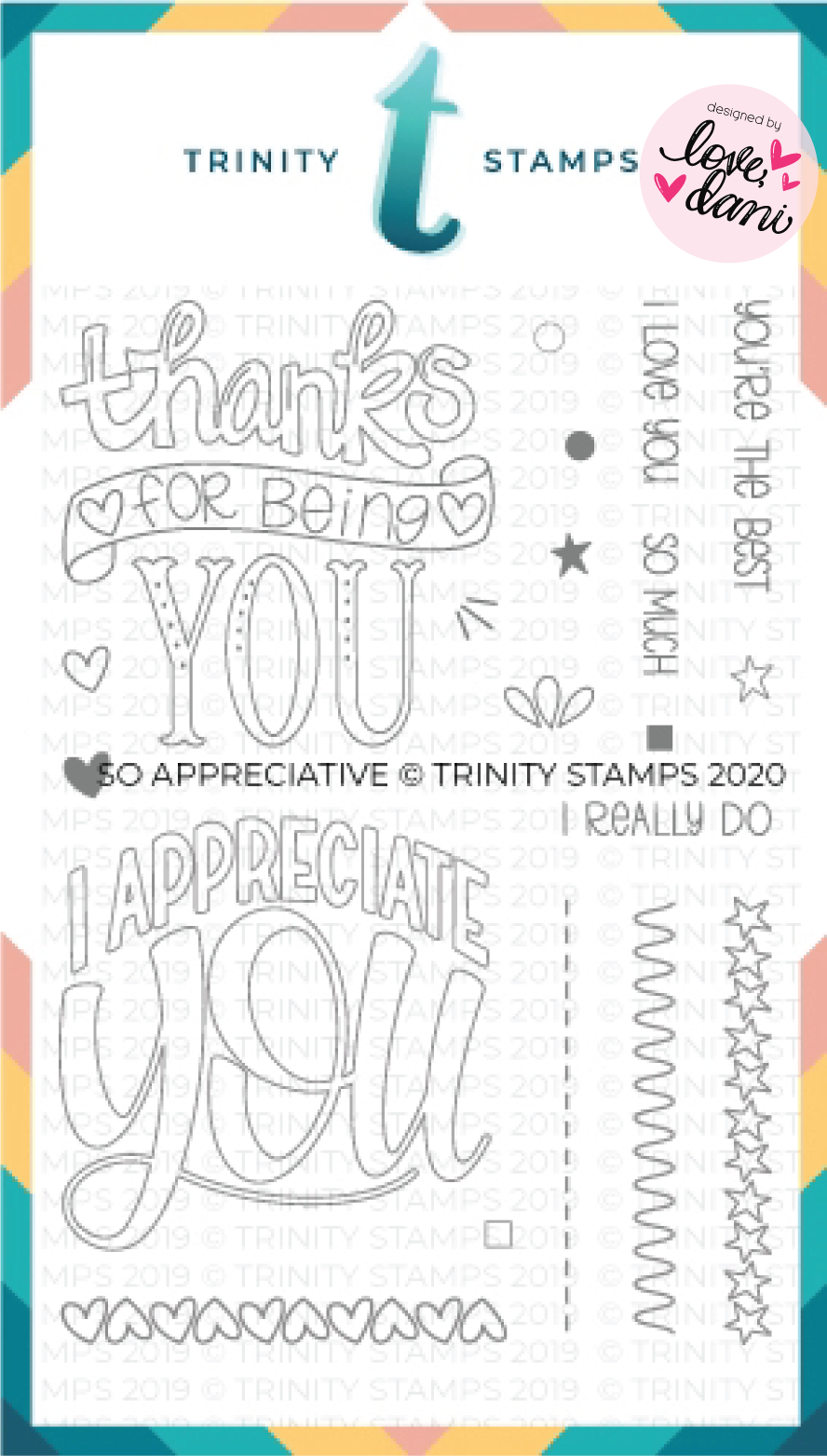 So Appreciative - Clear Stamp