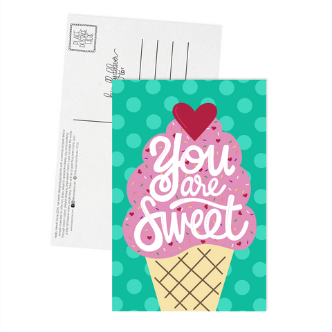 You are Sweet - Postcard