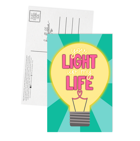 You Light Up My Life - Postcard